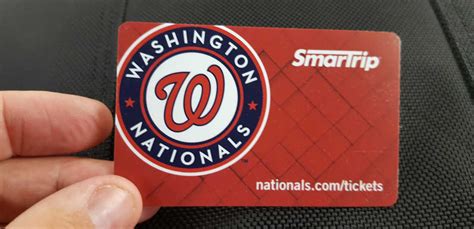 Washington Nationals SmarTrip Card 